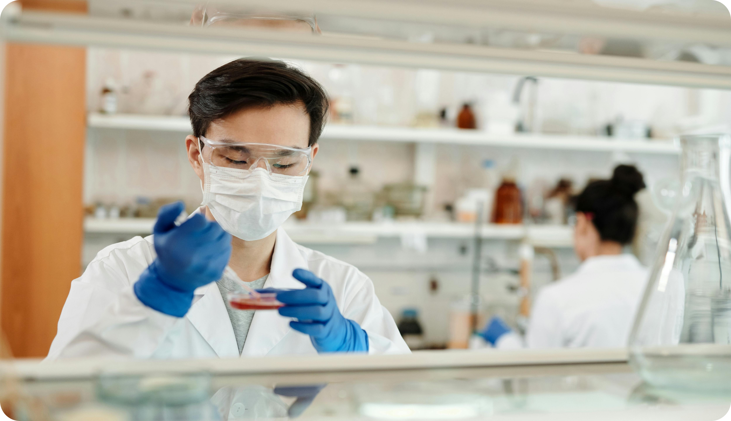 Scientist working in laboratory